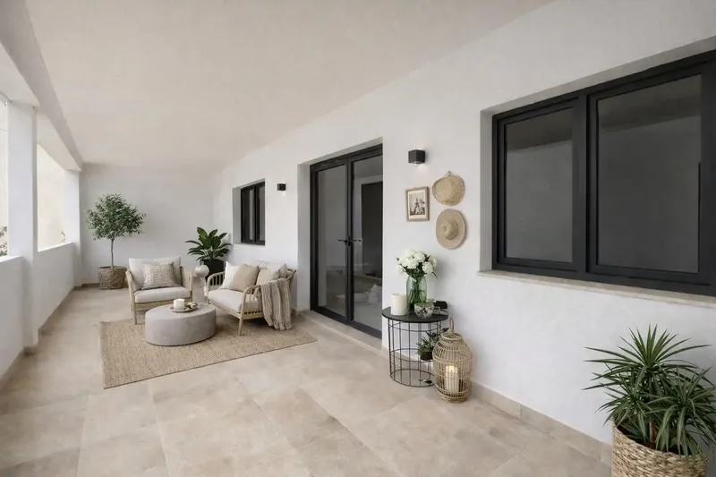 We present this exceptional recently renovated ground floor, located in the picturesque village of Caimari. — photo 5
