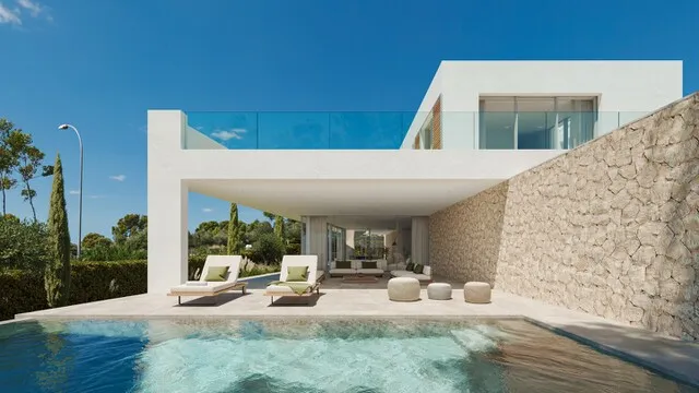 Newly built villa with sea views for sale in Sol de Mallorca, Southwest Mallorca — photo 1