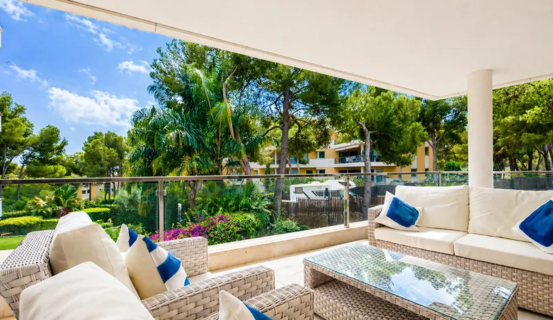 Spacious 3-bedroom apartment in the Floresta de Mar urbanization with pools and gardens in Sol de Mallorca Mas — photo 1