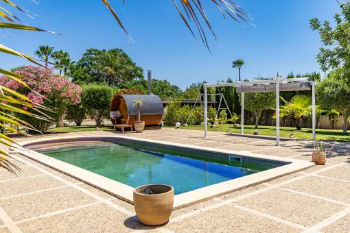 Marratxi, detached family villa in finca style with mountain views and sauna - for seasonal rent (6 months) — photo 7