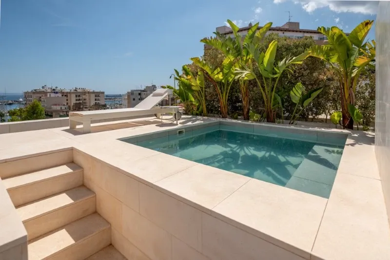 Elegant penthouse with private pool, private parking space and views of Santa Catalina port — photo 1