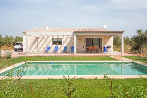 Muro, Mediterranean, bright natural stone finca with pool near Can Picafort — photo 1