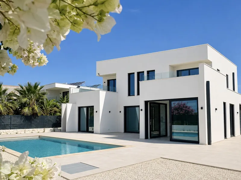 Newly built luxury chalet with pool in a quiet area, 2.5 km from the sea, Sa Ràpita – Sa Pleta — photo 1