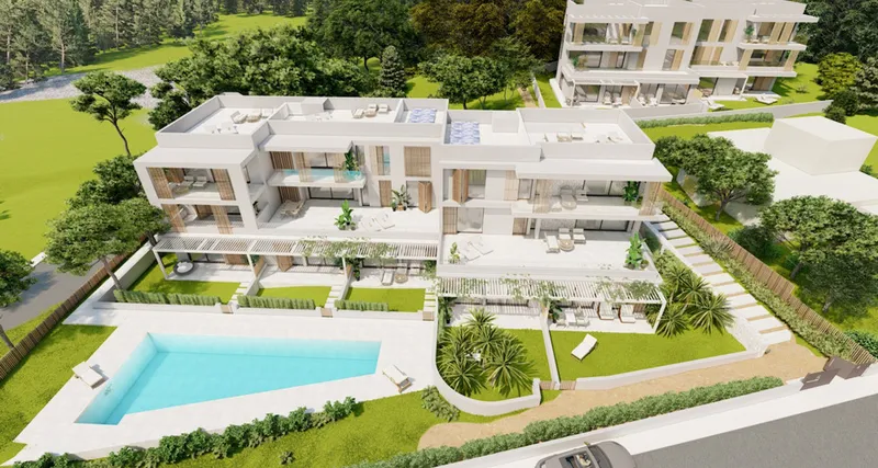 Dream garden apartment in a new residential complex in Porto Petro — photo 1