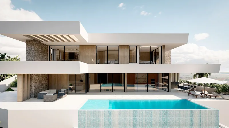New build villa in Sa Font Seca, Palmanyola, with sea views — photo 1