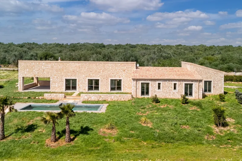 New build finca with natural stone facade and far reaching views in Campos — photo 1