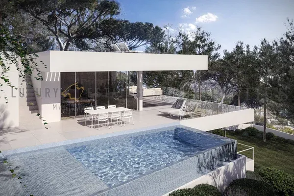 Building plot in Camp de Mar with planning permission for a modern villa — photo 1
