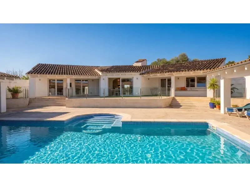 Discover this spectacular luxury finca with guest house in Llucmajor, located in one of the quietest and most authentic areas of the south — photo 1