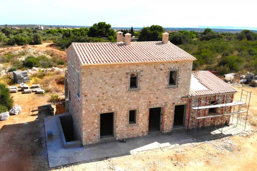 Ses Salines, beautiful new build finca in shell construction near Ses Salines — photo 8