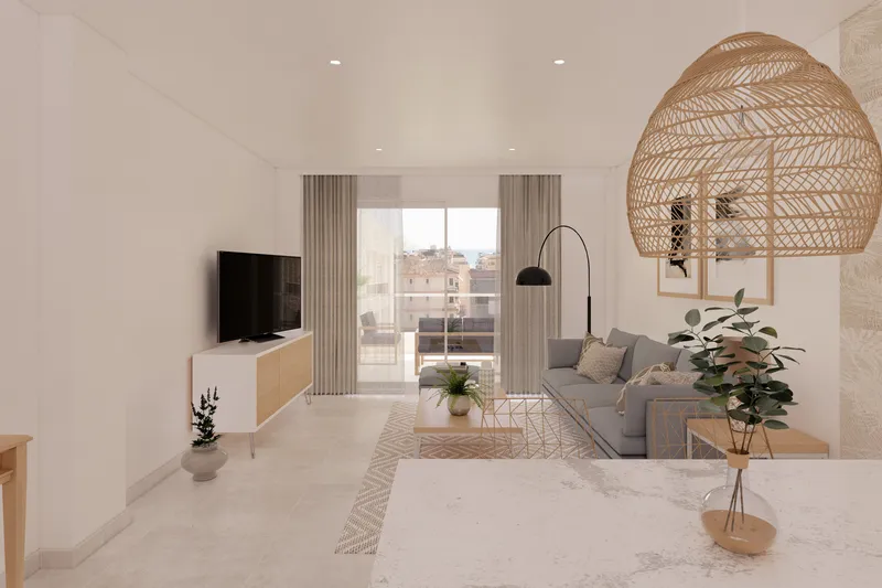 New build flat on the 2nd floor with 2 bedrooms, balcony, parking space and communal pool — photo 2