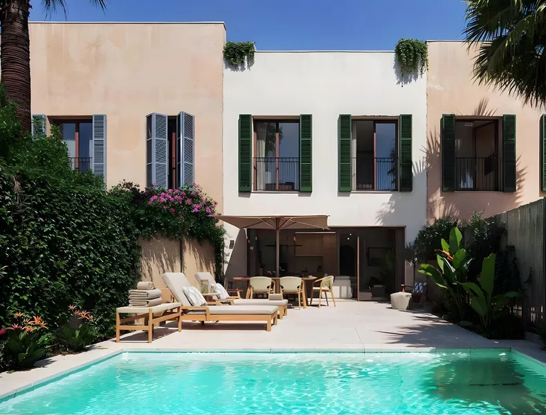 Newly built single-family home with pool and private rooftop terrace — photo 2