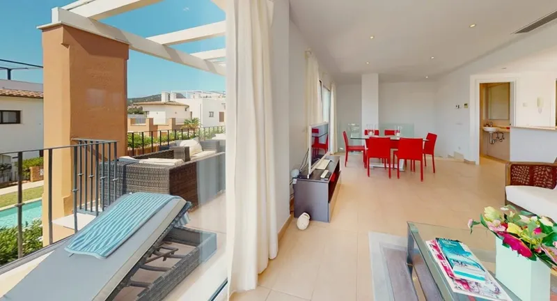 Buy a corner house with ocean views in Camp de Mar Golf — photo 4