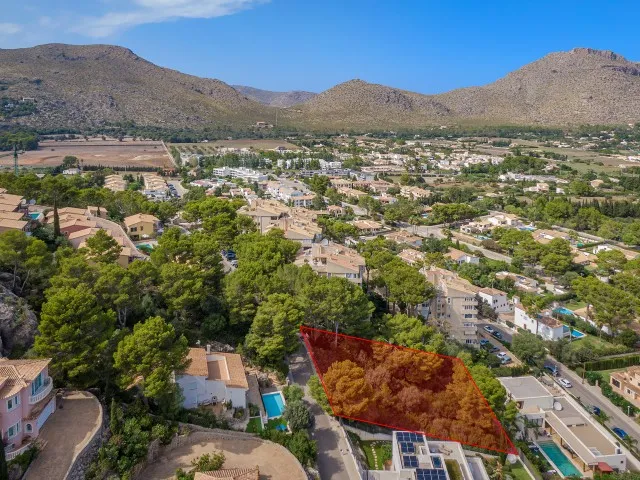 Unmissable sea view plot with project for sale in Puerto Pollensa, Mallorca — photo 4