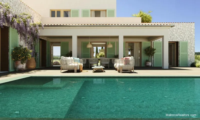 The ‘L’ shaped house in Sineu with swimming pool and garage — photo 11