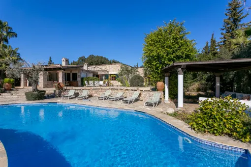 Pollensa, elegant villa in Pollença with pool and guest house near the golf course — photo 1