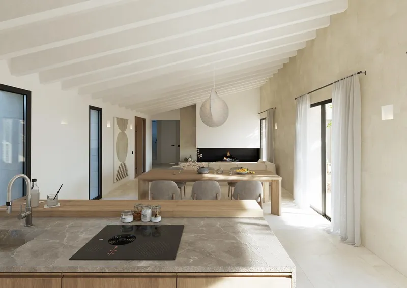Newly built finca near Ses Salines and Es Trenc with heated infinity pool and advanced technology. — photo 4