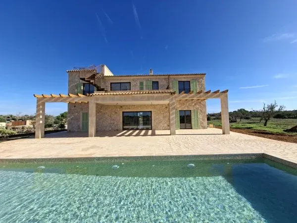 Natural stone new-build finca with stunning panoramic views near Ses Salines — photo 1