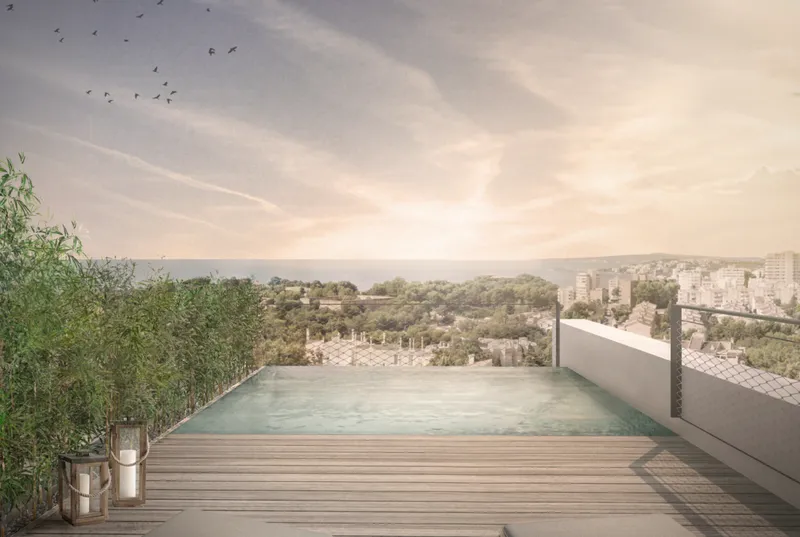 Spectacular duplex penthouse with pool in La Bonanova, Palma — photo 1