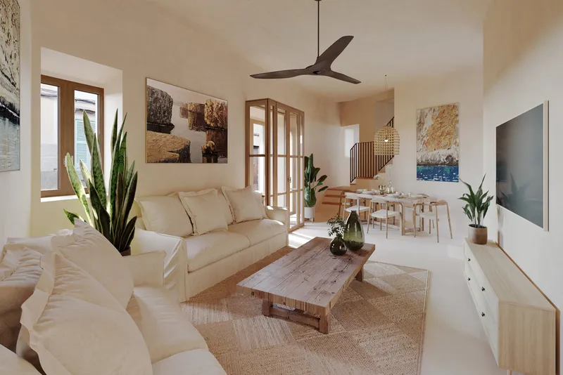 Townhouse in Arta - Inner patio with pool — photo 4