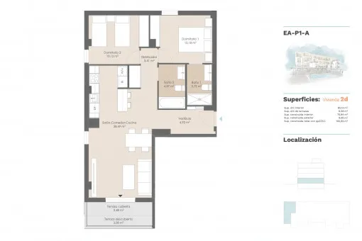 Palmanova, Newly Built 2-Bedroom Apartment with Outdoor Fitness Area and Community Pool in Palmanova — photo 8