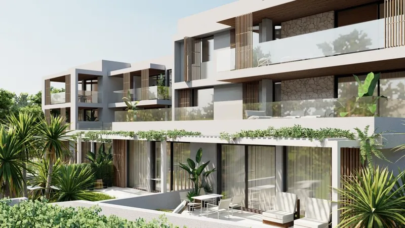 Luxurious and modern newly built apartments with communal pool, parking and storage room — photo 1
