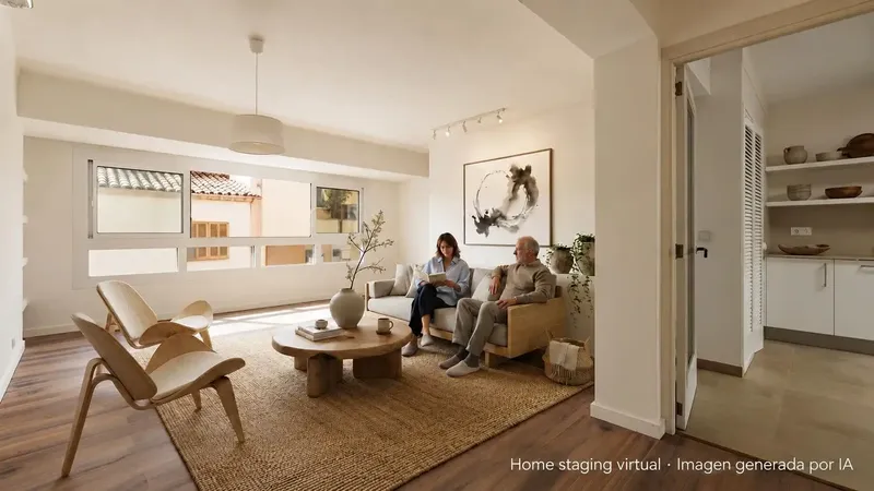 Spacious renovated flat of 124 m2 built, located in Son Espanyolet, one of the quietest, most consolidated and sought-after residential areas — photo 1