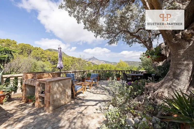 Mediterranean stone finca with panoramic views, pool and absolute privacy in southwest Mallorca — photo 7
