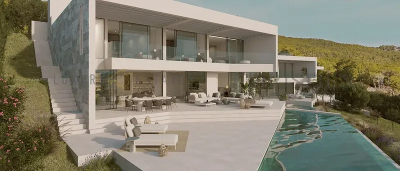 Luxury new build villa in Camp de Mar with designer furnishings and sea views — photo 1