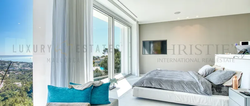 Newly built villa in Costa den Blanes in contemporary design near Puerto Portals with sea view — photo 9