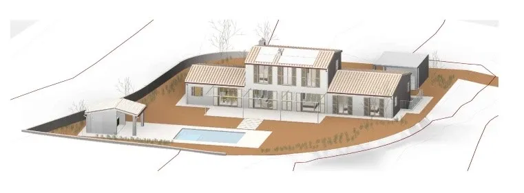 Plot with construction project and approved license in Porto Cristo — photo 1