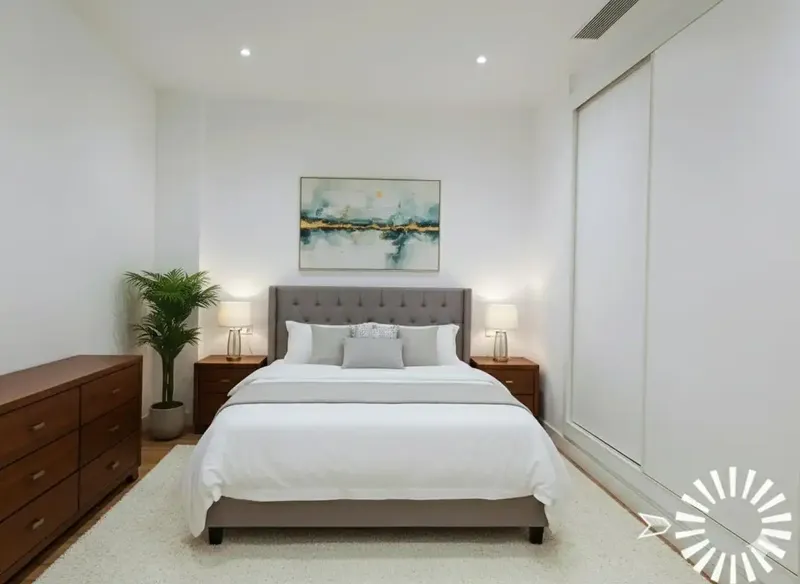 This elegant and modern luxury villa is situated on a hill with views of the bay of Costa de los Pinos. Its elevated position guarantees — photo 12