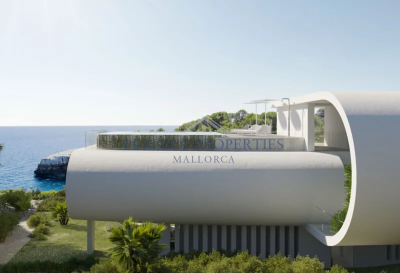 Spectacular architect villa in futuristic style in 1st sea line directly at Cala Murta — photo 4