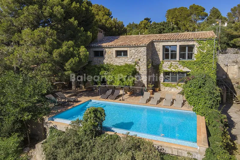Picturesque stone villa with holiday license for sale in Valldemossa, Mallorca — photo 1