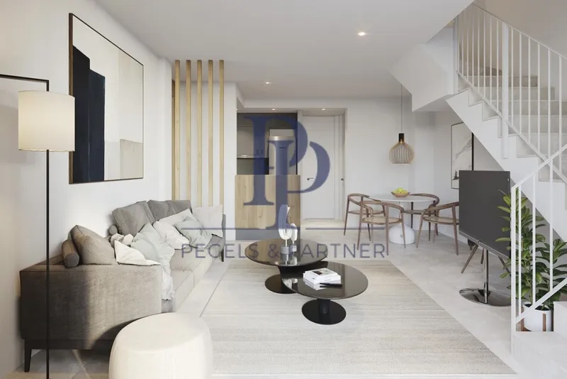 Newly built villas and semi-detached houses near the beach with pools, cinema, wellness and fitness area and bar — photo 1
