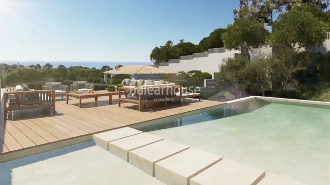 Modern luxury villa under construction with panoramic views in Portals — photo 2