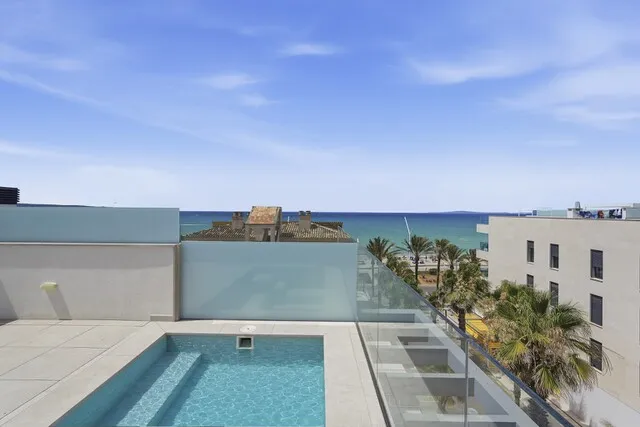 Sea view duplex penthouse for sale in Playa de Palma, Mallorca — photo 1