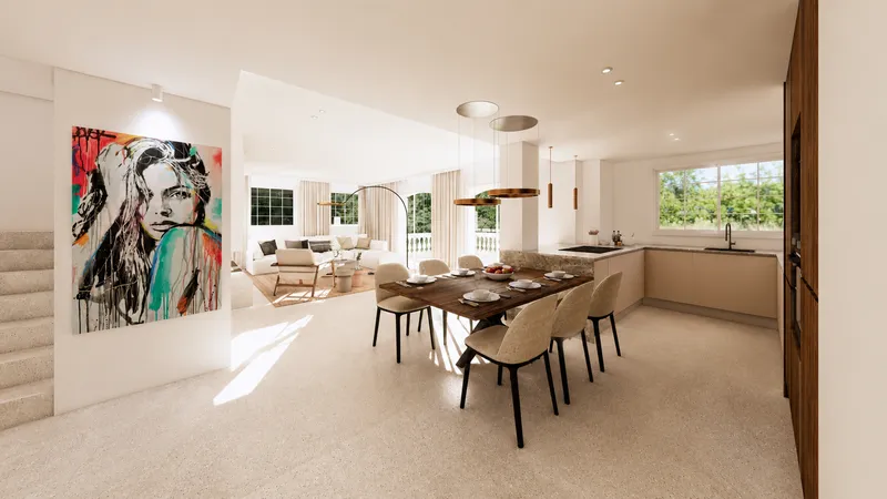 Luxurious penthouse with a rooftop terrace, second from the beach in Nova Santa Ponsa — photo 1