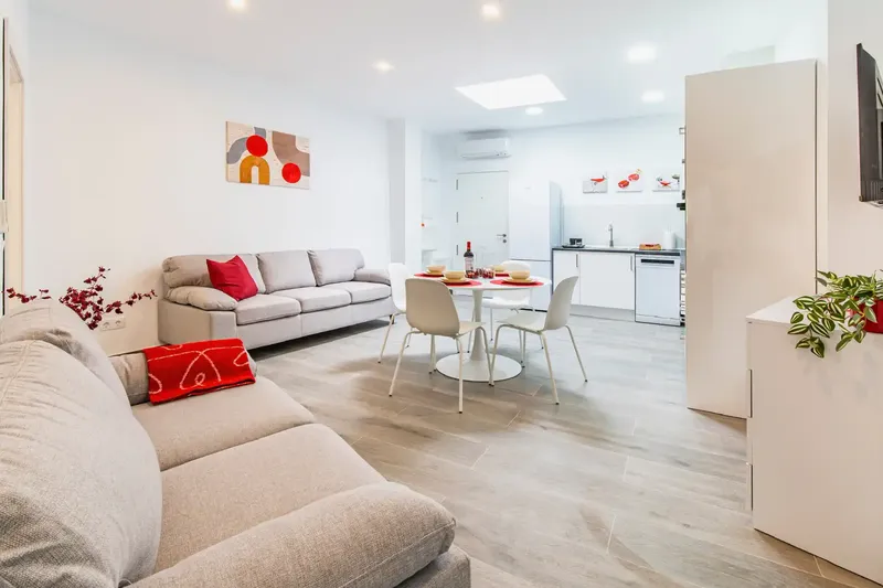 Modern and bright 2-bedroom apartment, just steps from the sandy beach of Cala Vinyes, one of the most — photo 1