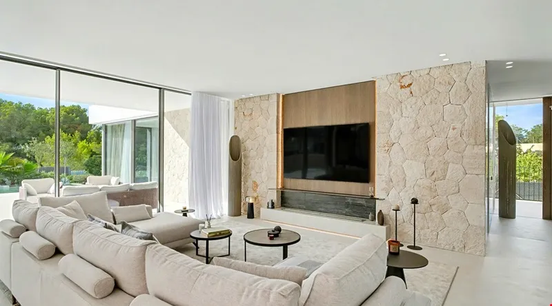 Modern Mediterranean architectural villa with mountain views for sale in Cala Vinyes — photo 2