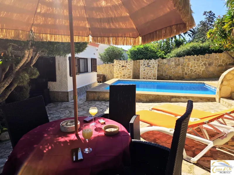 Mediterranean dream house with sea views, pool and direct beach access in Cala Romantica — photo 2