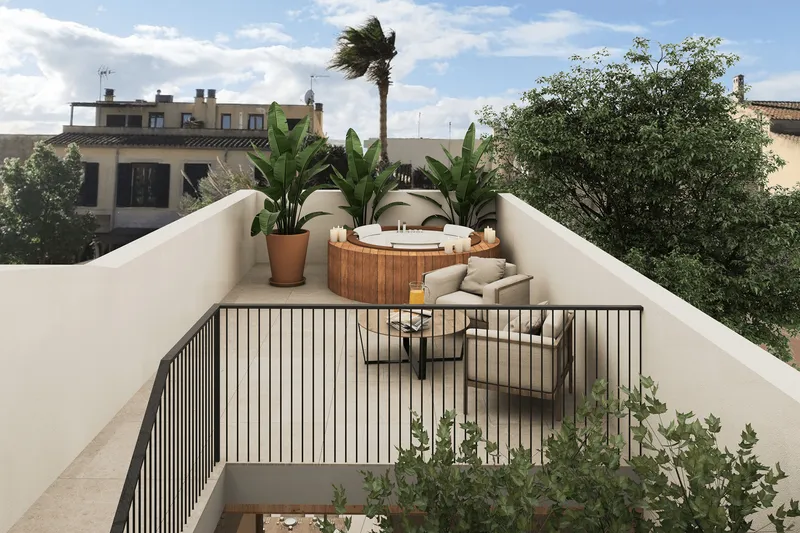 Renovated townhouse with pool in central Ses Salines, Mallorca — photo 9