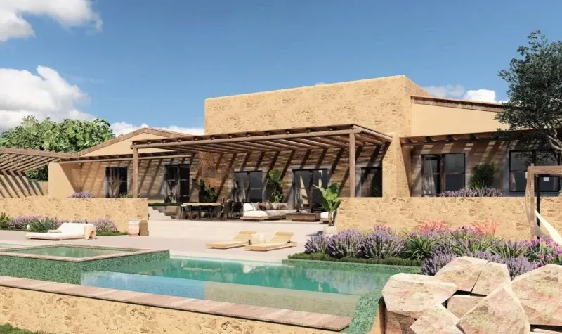 Modern country house on a hillside with panoramic views, pool and vineyard near Bunyola - ready to move into in autumn 2026 — photo 1