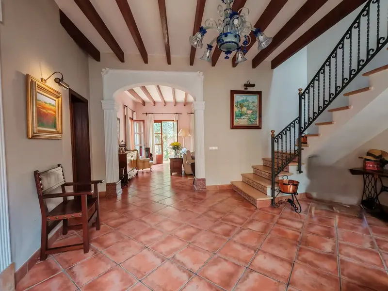 Historic village house with guest apartment, interior patio with fountain and authorized pool project — photo 11