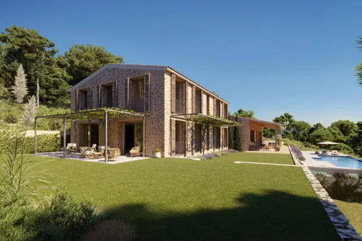 Santa Maria del Cami, new-build finca with views of the Tramuntana mountains and the sea near Santa Maria — photo 2