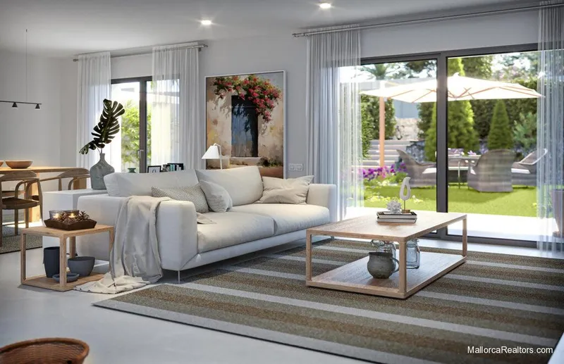 Newly constructed Mallorcan townhouses with 3 bedrooms, garage and communal gardens with swimming pool in Esporles — photo 8