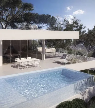 Plot with project and license, with sea views, in Camp de Mar — photo 1