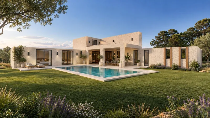Rustic estate in Porreres with project for the construction of a single-family home with pool — photo 1