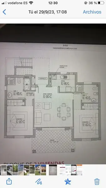 Planta baja, con dos habitaciones y dos baños, completos, cocina, americana, salón, zona para lavadora y limpieza , terraza con acceso direc — photo 2