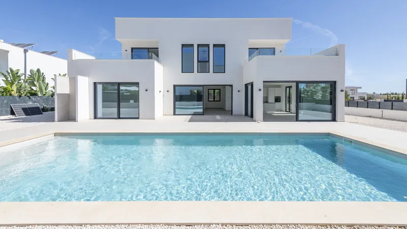 Luxury villa in Sa Rapita with beautiful pool landscape in a quiet location, close to Es Trenc beach — photo 1