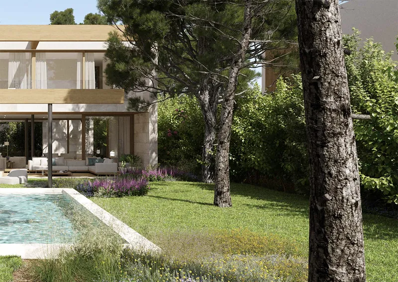 Investment plot with project for 3 luxury villas in Santa Ponsa Mas — photo 7